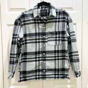 Hollister Baby Blue Flannel XS